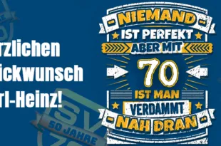 Karl-Heinz Langer, 70zigster Geburtstag