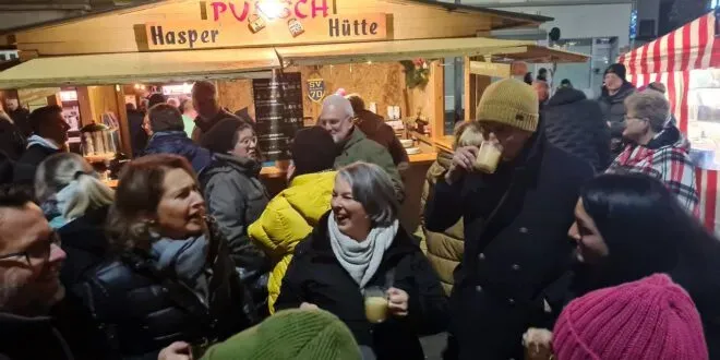 Hasper Adventsfest 2025 – mit unserer SV70-Punschhütte – am 28.11. (FR) + 29.11. (SA) – auf dem Hasper Kirchplatz